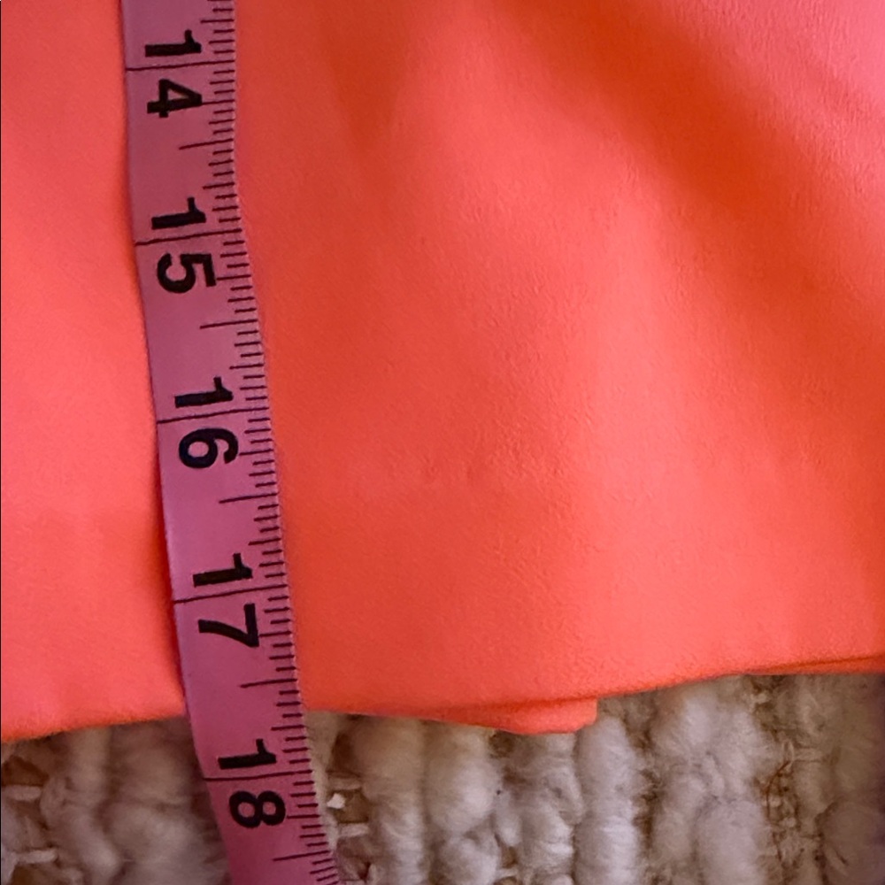 🧡NWT Alex Perry High Waist Coral Pleated Shorts - Picture 5 of 9
